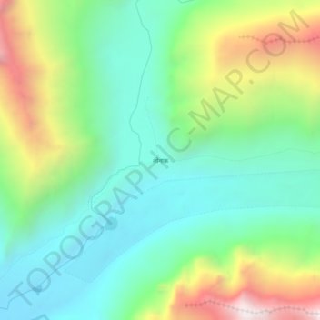 Mapa topográfico Lhonak, altitud, relieve