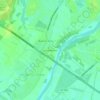 Mapa topográfico Coscomba Sur, altitud, relieve