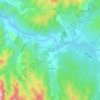 Mapa topográfico Las Dichas, altitud, relieve