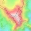 Mapa topográfico Mont Blanc, altitud, relieve