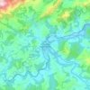 Mapa topográfico Arriondas, altitud, relieve