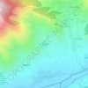Mapa topográfico Yarmugam, altitud, relieve