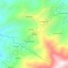 Mapa topográfico Albania, altitud, relieve