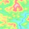 Mapa topográfico Kanathur, altitud, relieve