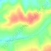 Mapa topográfico Água Branca, altitud, relieve