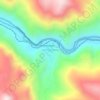 Mapa topográfico Llocllapampa, altitud, relieve