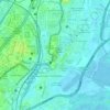 Mapa topográfico Antop Hill, altitud, relieve