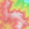 Mapa topográfico Sierra de Marão, altitud, relieve