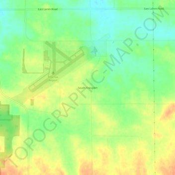 Mapa topográfico South Freeport, altitud, relieve