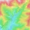 Mapa topográfico Granges de la Pia, altitud, relieve