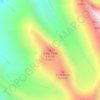 Mapa topográfico Kang Yatse 4 North, altitud, relieve