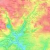 Mapa topográfico Kerléguer, altitud, relieve