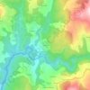 Mapa topográfico Fentáns, altitud, relieve