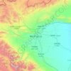 Mapa topográfico Kasgar, altitud, relieve