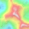 Mapa topográfico Nevado Huaytapallana, altitud, relieve