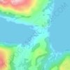 Mapa topográfico Ersfjordbotn, altitud, relieve