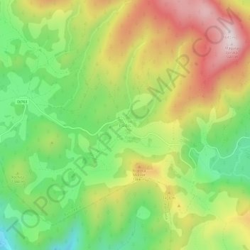 Mapa topográfico Padiș, altitud, relieve
