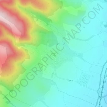 Mapa topográfico Zălan, altitud, relieve