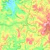 Mapa topográfico Oliveira, altitud, relieve