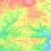 Mapa topográfico Kergadou, altitud, relieve