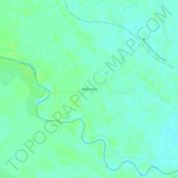Mapa topográfico Morroco, altitud, relieve