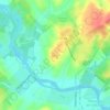 Mapa topográfico Sucuri, altitud, relieve