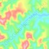 Mapa topográfico União Baiana, altitud, relieve