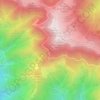 Mapa topográfico Fonte Bona, altitud, relieve