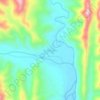Mapa topográfico La Revuelta, altitud, relieve