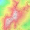 Mapa topográfico Posets, altitud, relieve