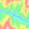 Mapa topográfico Palcas, altitud, relieve