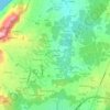Mapa topográfico O Cádavo, altitud, relieve