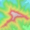 Mapa topográfico Sinhagad, altitud, relieve