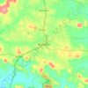 Mapa topográfico Moodabidri, altitud, relieve