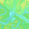 Mapa topográfico Porto Alegre, altitud, relieve