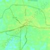 Mapa topográfico Tinsukia, altitud, relieve