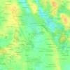Mapa topográfico La Barrière, altitud, relieve