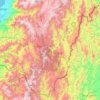 Mapa topográfico El Líbano, altitud, relieve