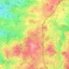 Mapa topográfico La Piègerie, altitud, relieve
