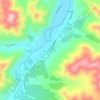 Mapa topográfico Huatulame, altitud, relieve
