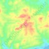 Mapa topográfico Cerro Los Curuchos de Tacarigua, altitud, relieve