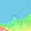 Mapa topográfico La Cumplida, altitud, relieve