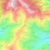 Mapa topográfico Gaja, altitud, relieve