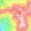 Mapa topográfico Cerro Muela del Diablo, altitud, relieve