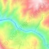 Mapa topográfico Surimana, altitud, relieve