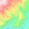 Mapa topográfico Puca Chico, altitud, relieve