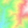Mapa topográfico Carhuamarca, altitud, relieve
