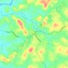 Mapa topográfico Edoor, altitud, relieve