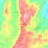 Mapa topográfico Adukrom, altitud, relieve
