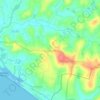 Mapa topográfico Uchakkada, altitud, relieve